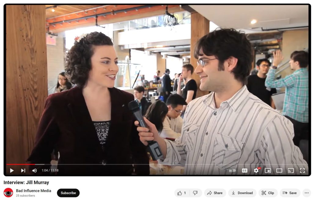 Jill Murray interviewed by Eric Weiss at the Ocho hotel in Toronto