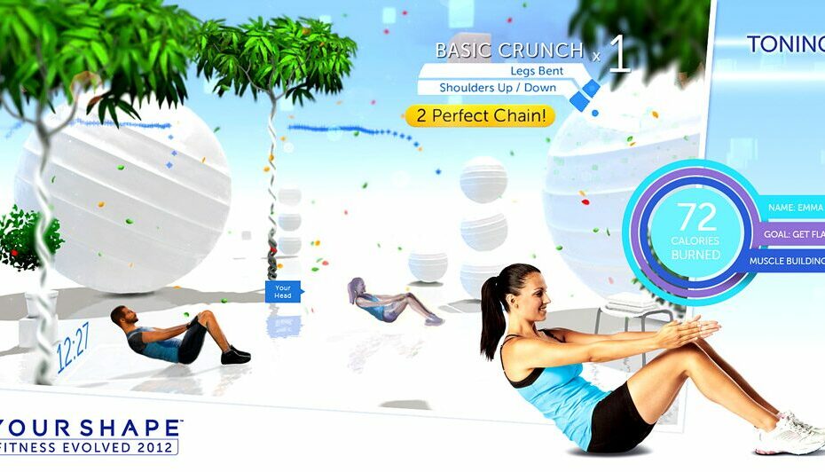 Your Shape Fitness Evolved 2012 Basic Crunch screenshot