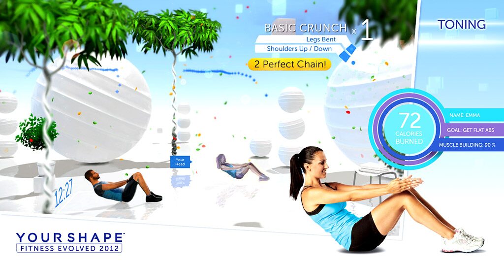 Your Shape Fitness Evolved 2012 Basic Crunch screenshot